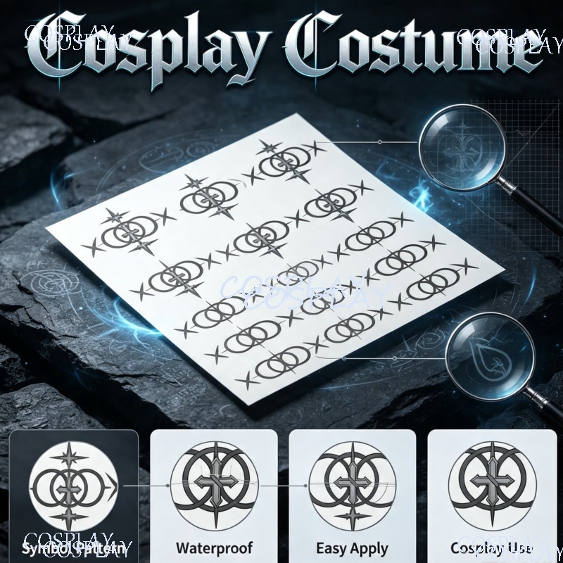 Anime Cosplay Photoshoot - Arknights Endfield Water Transfer Tijdelijke Lichaamsmarkering