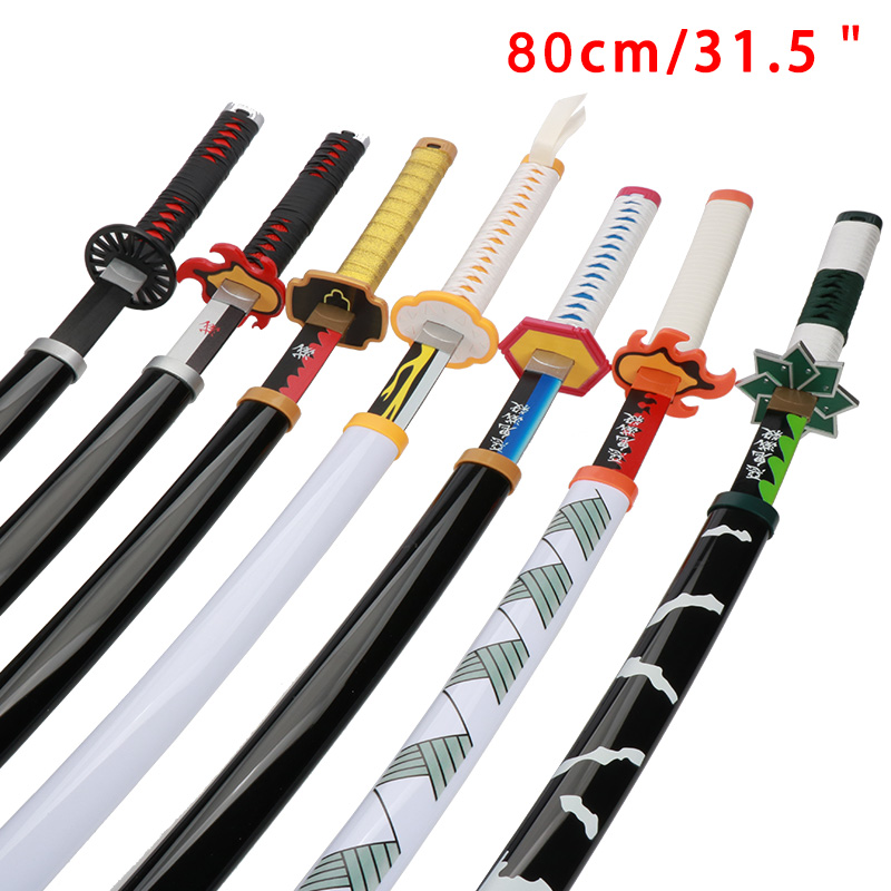 Cosplay Anime Zenitsu - 80 cm/31.5in Katana Handgemaakte Zwaard Echte