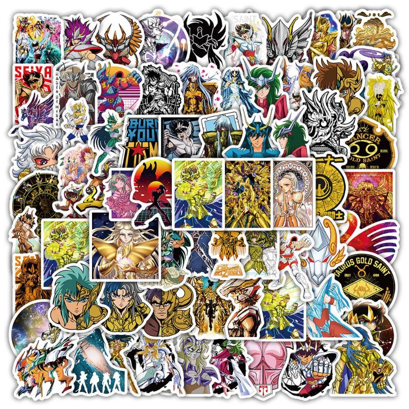 Anime Cosplay Characters - 101 stuks Saint Seiya Anime Stickers