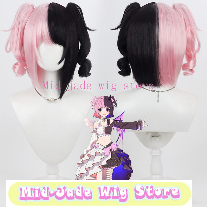 Anime Cosplay Photoshoot - Hinano Tachibana Cosplaypruik Realistisch Hoofdhuideffect Tweekleurige