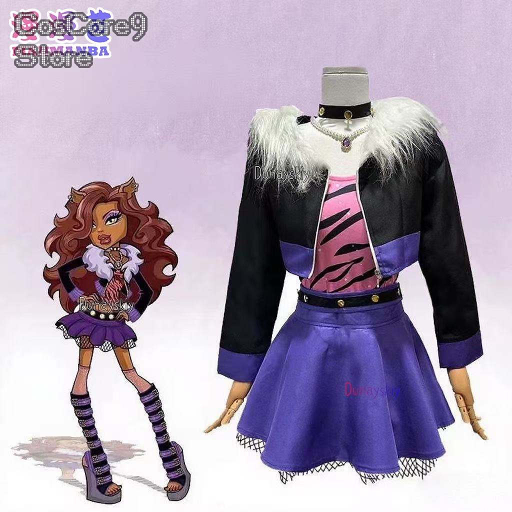 Quality Anime Cosplay - Monster Clawdeen Wolf Hig Cosplay Kostuum