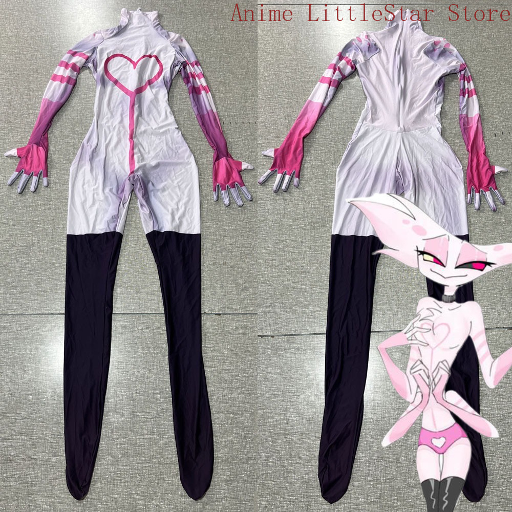 Anime Cosplay Photoshoot - Anime Angel Dust Game Cosplay Kostuum