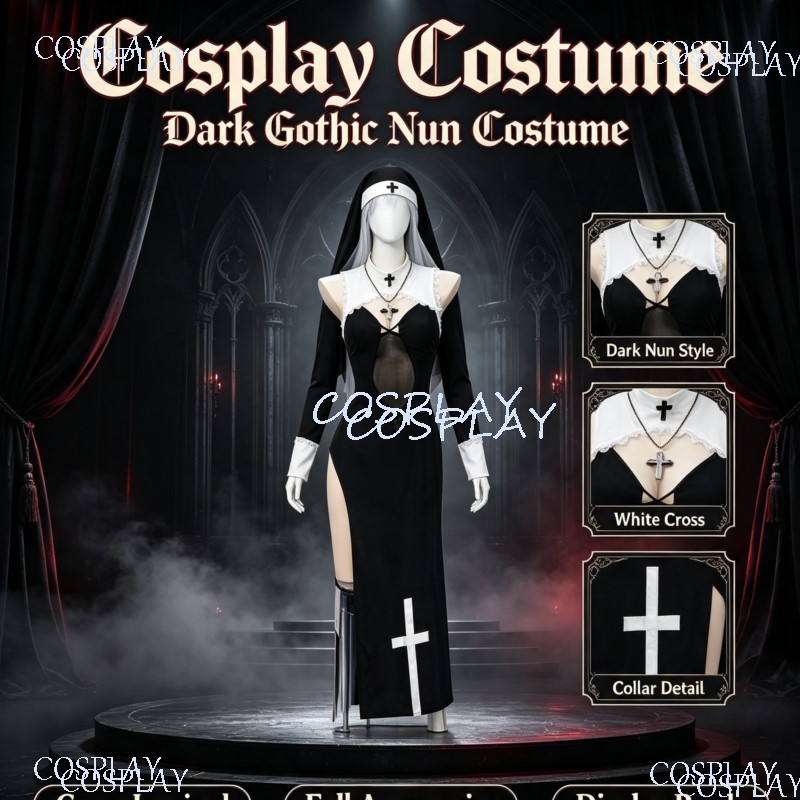 Anime Cosplay Photoshoot - Uniformpak met hoge split voor Halloween-evenement