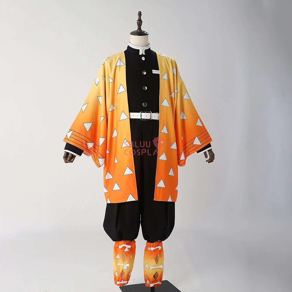 Cosplay Anime Zenitsu - SBluuCosplay Agatsuma Zenitsu Cosplay Kostuum Haori