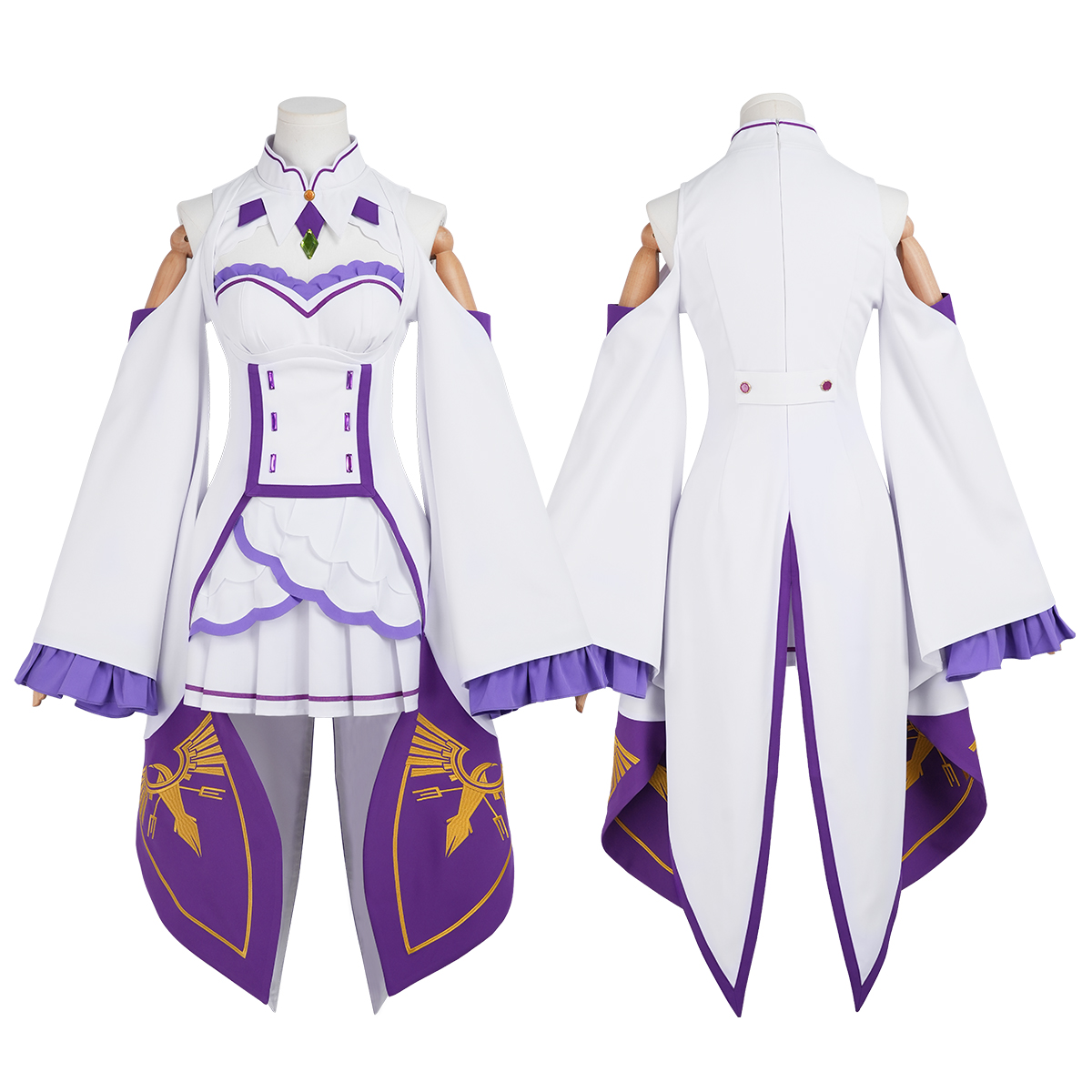 Convention Cosplay Anime - HOLOUN Zero Anime Emilia Cosplay Kostuum
