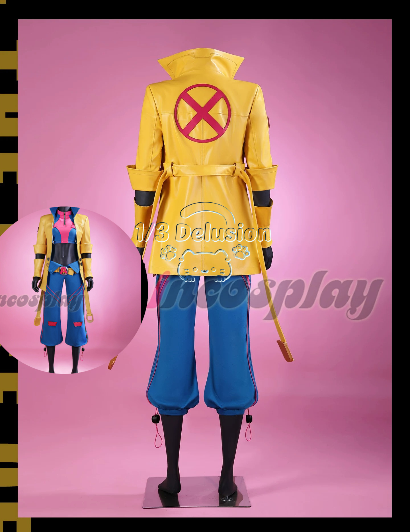Anime Cosplay Characters - Anime-spelserie: Jubilee Cosplaykostuum voor vrouwen, volledige