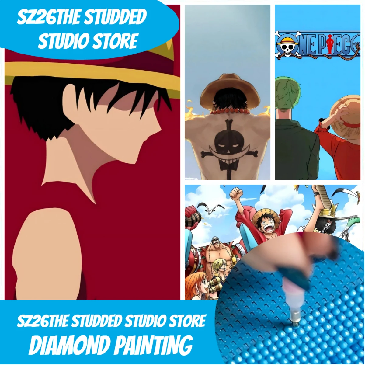 Sz26De gestippelde Anime One P - One Piece Straw Hat recensie en prijs