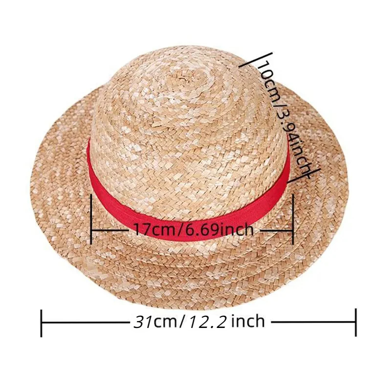 Strohoed Anime Cosplay Prop Lu - One Piece Straw Hat recensie en prijs
