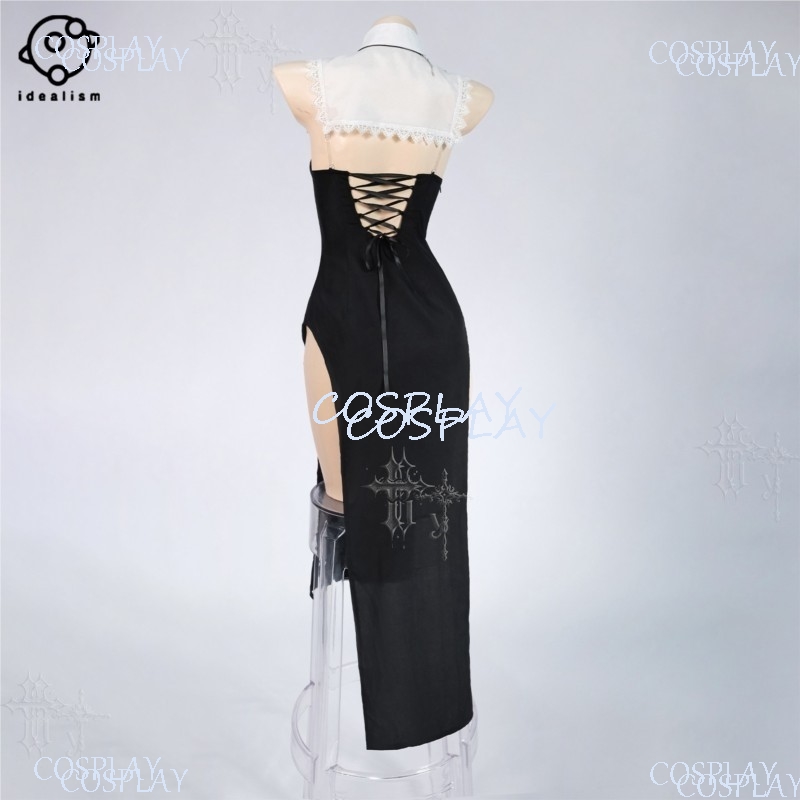 Uniformpak met hoge split voor - Anime Cosplay Photoshoot recensie en prijs