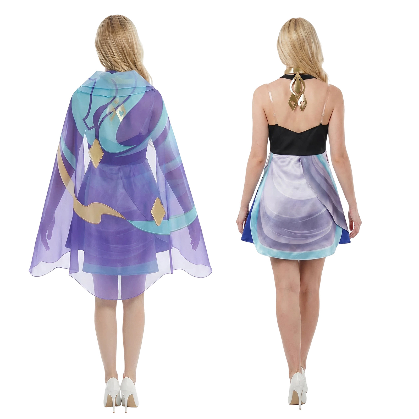 Dolia-jurk met hoofddoek Cospl - Anime Cosplay Characters recensie en prijs