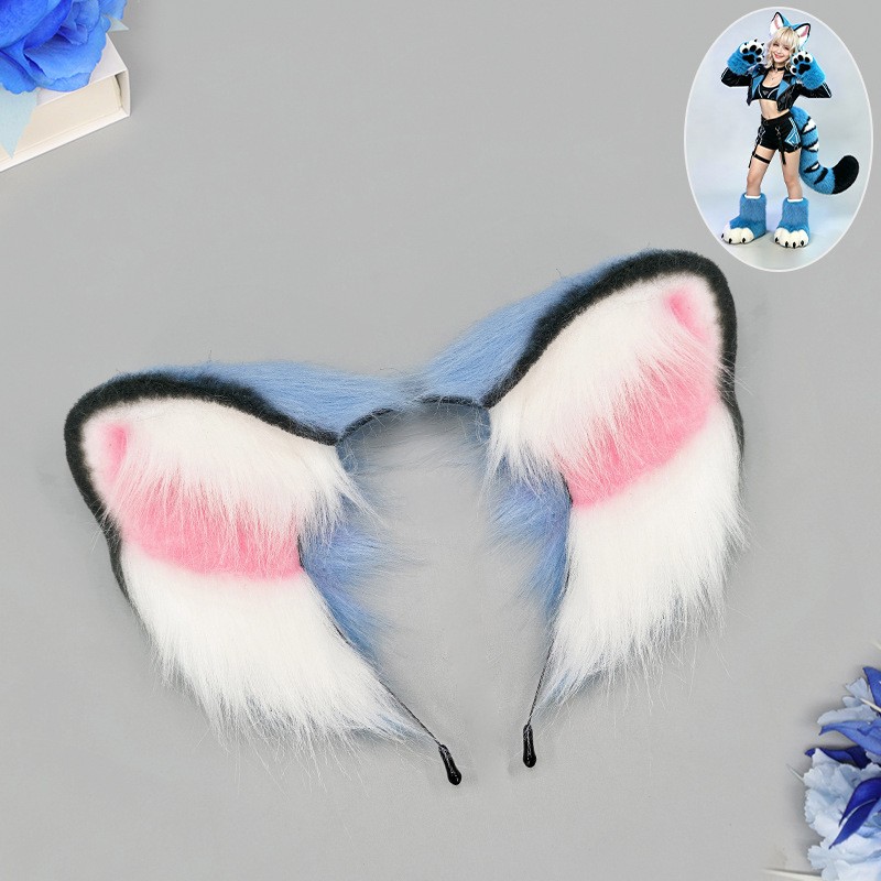 Blauwe tijger Fursuit oren en  - Convention Cosplay Anime recensie en prijs