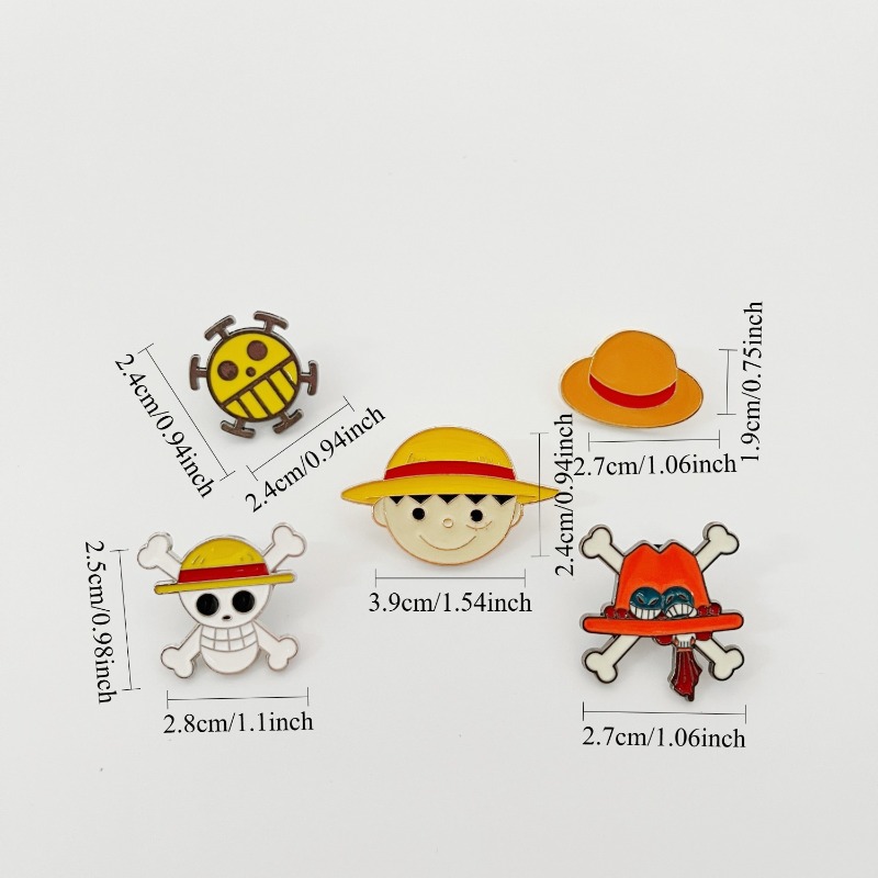 One Piece cartoon pin badge me - One Piece Straw Hat recensie en prijs